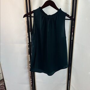 Old Navy Dark Green Ruffle-Neck Sleeveless Camisole